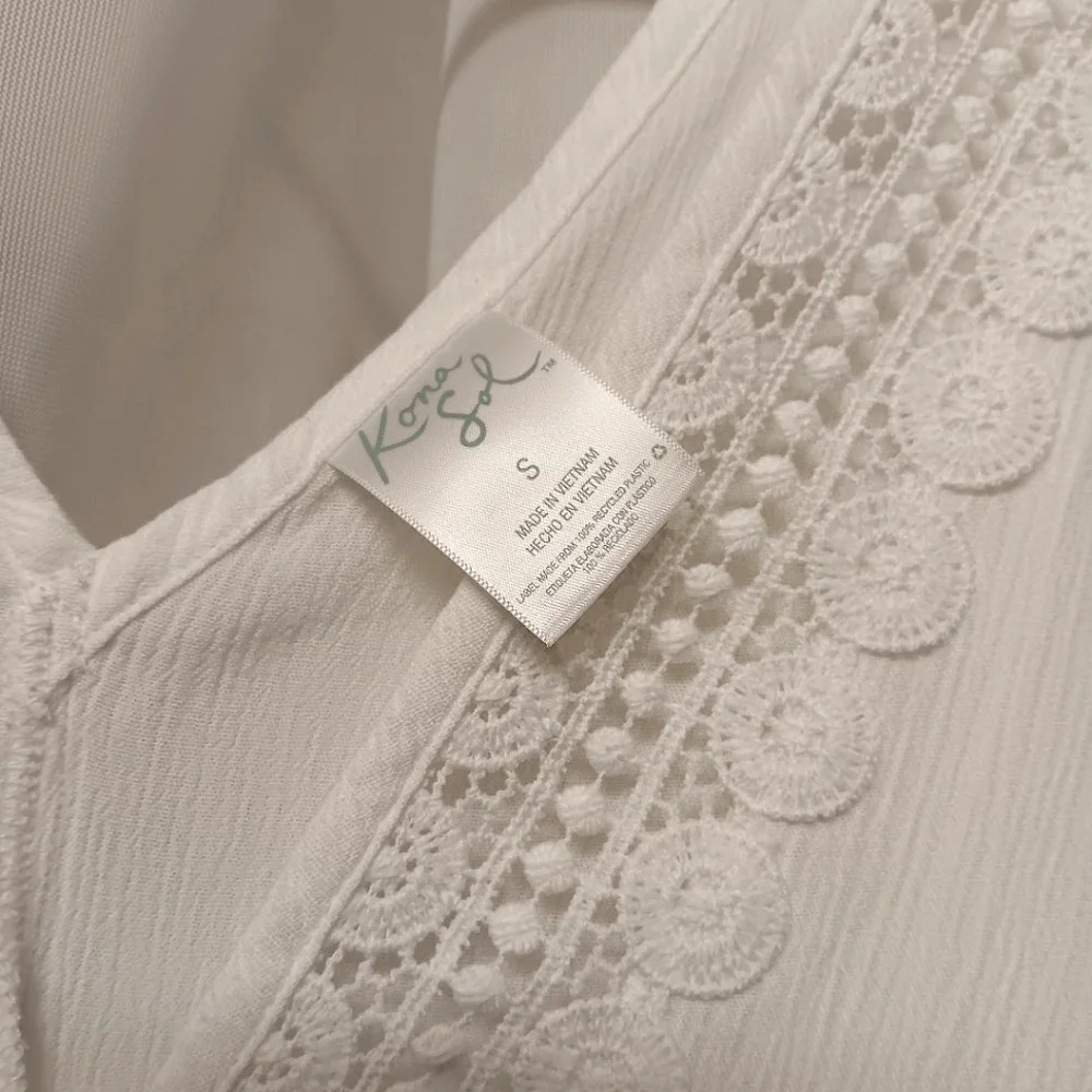 KONA SOL Embroidered & Embellished Beach Swim Cover-Up 🌺 - Picture 4 of 6